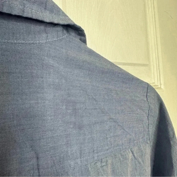 H&M Tunic Shirt Collared Blue Size 8 - Picture 16 of 16